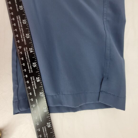 Eddie Bauer Traveler Ankle Pants Womens XXL Blue High Rise Elastic Waist Pocket - Picture 10 of 12